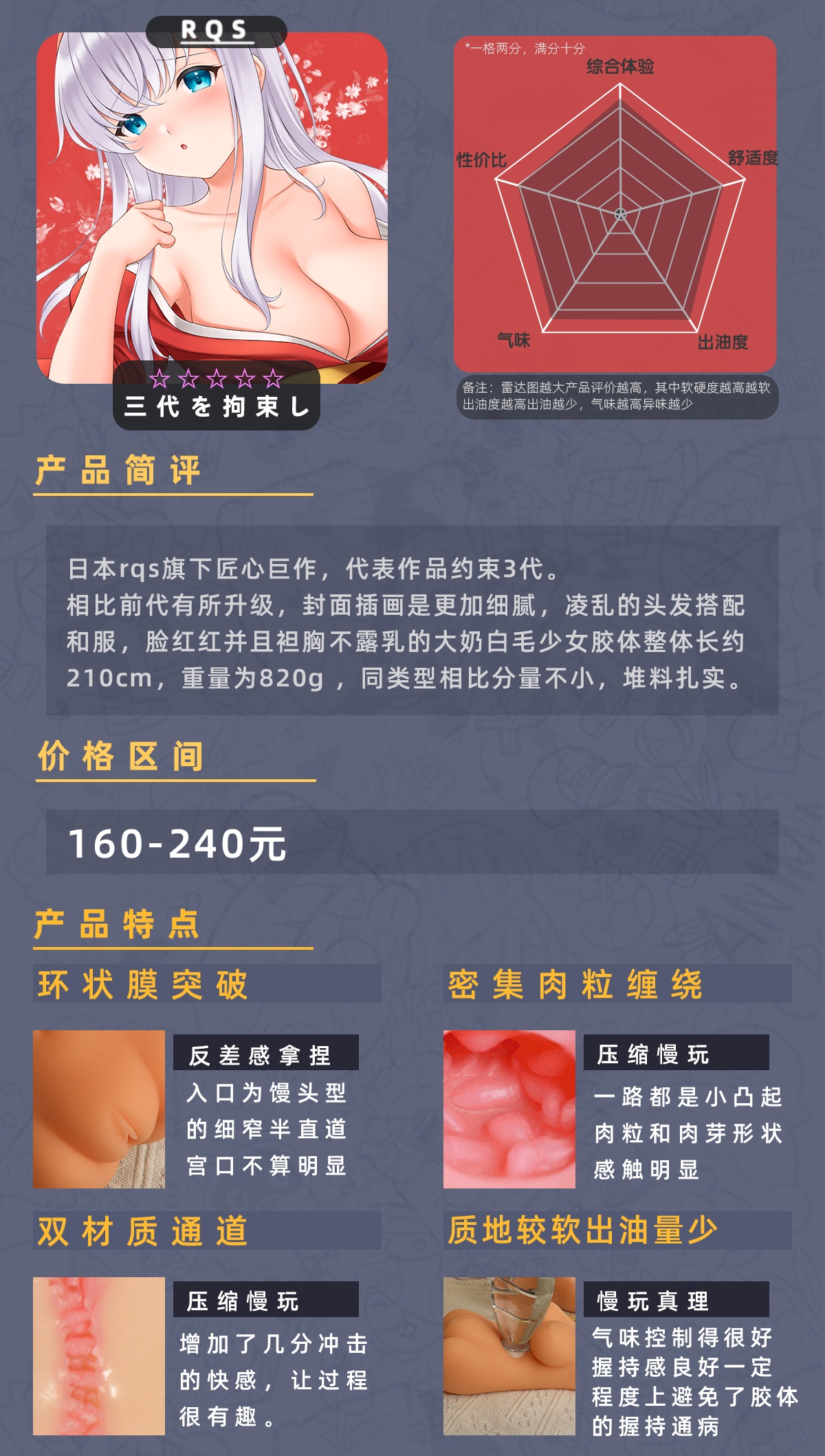 【老八测评】约束快感第3代：好看又好玩的新人慢玩杯！懒人巨乳控福音！